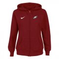 Wholesale Cheap Nike Philadelphia Eagles Ladies Tailgater Full Zip Hoodie Red