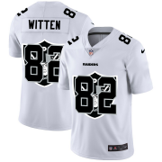 Wholesale Cheap Las Vegas Raiders #82 Jason Witten White Men's Nike Team Logo Dual Overlap Limited NFL Jersey