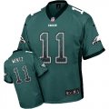 Wholesale Cheap Nike Eagles #11 Carson Wentz Midnight Green Team Color Men's Stitched NFL Elite Drift Fashion Jersey