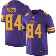 Wholesale Cheap Nike Vikings #84 Randy Moss Purple Men's Stitched NFL Limited Rush Jersey