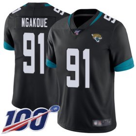 Wholesale Cheap Nike Jaguars #91 Yannick Ngakoue Black Team Color Men\'s Stitched NFL 100th Season Vapor Limited Jersey