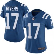 Wholesale Cheap Nike Colts #17 Philip Rivers Royal Blue Team Color Women's Stitched NFL Vapor Untouchable Limited Jersey