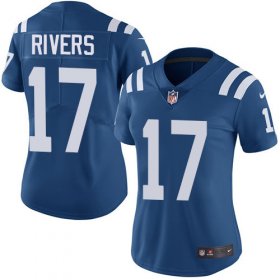 Wholesale Cheap Nike Colts #17 Philip Rivers Royal Blue Team Color Women\'s Stitched NFL Vapor Untouchable Limited Jersey