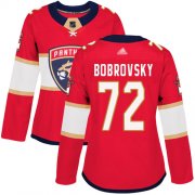 Wholesale Cheap Adidas Panthers #72 Sergei Bobrovsky Red Home Authentic Women's Stitched NHL Jersey