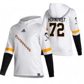 Wholesale Cheap Pittsburgh Penguins #72 Patric Hornqvist Adidas Reverse Retro Pullover Hoodie White