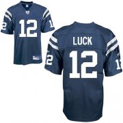 Wholesale Cheap Colts #12 Andrew Luck Blue Stitched NFL Jersey