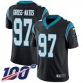 Wholesale Cheap Nike Panthers #97 Yetur Gross-Matos Black Team Color Men's Stitched NFL 100th Season Vapor Untouchable Limited Jersey
