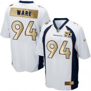 Wholesale Cheap Nike Broncos #94 DeMarcus Ware White Men's Stitched NFL Game Super Bowl 50 Collection Jersey