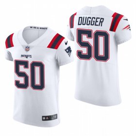 Cheap New England Patriots #50 Kyle Dugger Nike Men\'s White Team Color Men\'s Stitched NFL 2020 Vapor Untouchable Elite Jersey