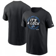 Cheap Men's Detroit Lions Black 2023 NFC West Champions T-Shirt