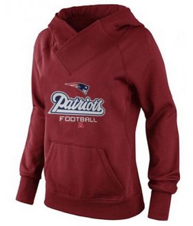 Wholesale Cheap Women\'s New England Patriots Big & Tall Critical Victory Pullover Hoodie Red