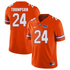 Wholesale Cheap Florida Gators #24 Orange Mark Thompson Football Player Performance Jersey