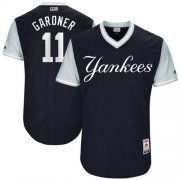 Wholesale Cheap Yankees #11 Brett Gardner Navy "Gardner" Players Weekend Authentic Stitched MLB Jersey