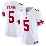 Cheap Men's New York Giants #5 Jacob Eason White 2023 F.U.S.E. Vapor Untouchable Limited Football Stitched Jersey