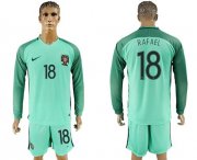 Wholesale Cheap Portugal #18 Rafael Away Long Sleeves Soccer Country Jersey
