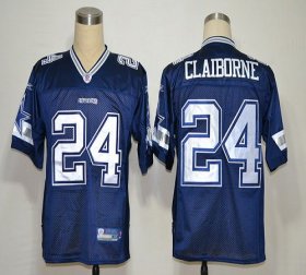 Wholesale Cheap Cowboys #24 Morris Claiborne Blue Stitched NFL Jersey