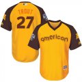 Wholesale Cheap Angels #27 Mike Trout Gold 2016 All-Star American League Stitched Youth MLB Jersey