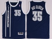 Wholesale Cheap Oklahoma City Thunder #35 Kid Clutch Nickname Navy Blue Swingman Jersey