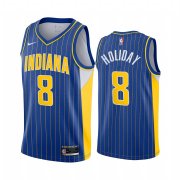 Wholesale Cheap Nike Pacers #8 Justin Holiday Blue NBA Swingman 2020-21 City Edition Jersey