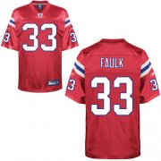 Wholesale Cheap Patriots #33 Kevin Faulk Red Alternate Stitched NFL Jersey