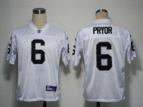 Wholesale Cheap Raiders #6 Terrelee Pryor White Stitched NFL Jersey