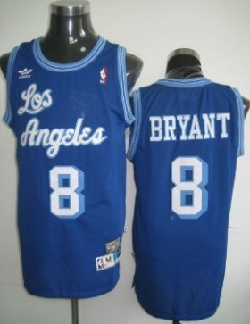 Wholesale Cheap Los Angeles Lakers #8 Kobe Bryant Blue Swingman Throwback Jersey