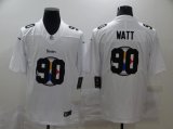 Wholesale Cheap Men's Pittsburgh Steelers #90 T. J. Watt White 2020 Shadow Logo Vapor Untouchable Stitched NFL Nike Limited Jersey
