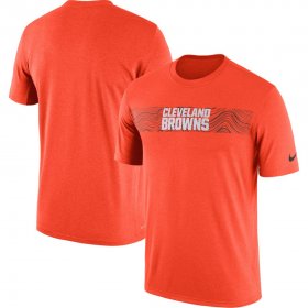 Wholesale Cheap Cleveland Browns Nike Sideline Seismic Legend Performance T-Shirt Orange