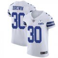 Wholesale Cheap Nike Cowboys #30 Anthony Brown White Men's Stitched With Established In 1960 Patch NFL New Elite Jersey