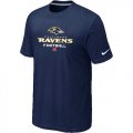 Wholesale Cheap Nike Baltimore Ravens Critical Victory NFL T-Shirt Midnight Blue