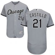 Wholesale Cheap White Sox #21 Welington Castillo Grey Flexbase Authentic Collection Stitched MLB Jersey