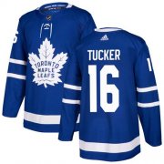 Wholesale Cheap Adidas Maple Leafs #16 Darcy Tucker Blue Home Authentic Stitched NHL Jersey