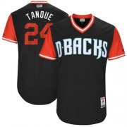 Wholesale Cheap Diamondbacks #24 Yasmany Tomas Black "Tanque" Players Weekend Authentic Stitched MLB Jersey