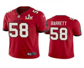 Wholesale Cheap Men\'s Tampa Bay Buccaneers #58 Shaquil Barrett Red 2021 Super Bowl LV Limited Stitched NFL Jersey