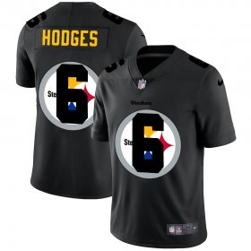 Wholesale Cheap Pittsburgh Steelers #6 Devlin Hodges Men\'s Nike Team Logo Dual Overlap Limited NFL Jersey Black