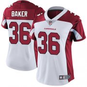 Wholesale Cheap Nike Cardinals #36 Budda Baker White Women's Stitched NFL Vapor Untouchable Limited Jersey