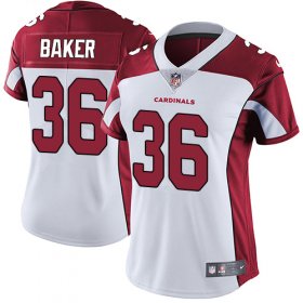 Wholesale Cheap Nike Cardinals #36 Budda Baker White Women\'s Stitched NFL Vapor Untouchable Limited Jersey