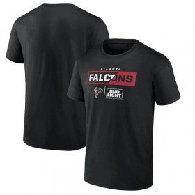 Wholesale Cheap Men\'s Atlanta Falcons Black x Bud Light T-Shirt