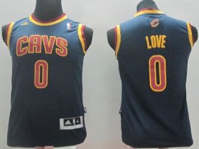 Cheap Cleveland Cavaliers #0 Kevin Love Navy Blue Kids Jersey