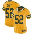 Wholesale Cheap Nike Packers #52 Rashan Gary Yellow Women's Stitched NFL Limited Rush Jersey