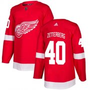 Wholesale Cheap Adidas Red Wings #40 Henrik Zetterberg Red Home Authentic Stitched NHL Jersey