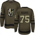 Wholesale Cheap Adidas Golden Knights #75 Ryan Reaves Green Salute to Service Stitched NHL Jersey