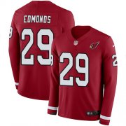 Wholesale Cheap Nike Cardinals #29 Chase Edmonds Red Team Color Men's Stitched NFL Limited Therma Long Sleeve Jersey