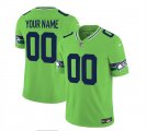 Wholesale Cheap Men's Seattle Seahawks Active Player Custom 2023 F.U.S.E. Green Limited Football Stitched Jersey