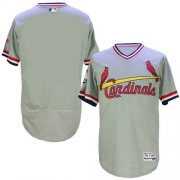 Wholesale Cheap Cardinals Blank Grey Flexbase Authentic Collection Cooperstown Stitched MLB Jersey