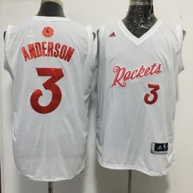 Wholesale Cheap Men\'s Houston Rockets #3 Ryan Anderson adidas White 2016 Christmas Day Stitched NBA Swingman Jersey