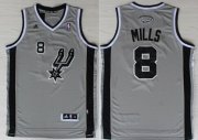 Wholesale Cheap San Antonio Spurs #8 Patrick Mills Revolution 30 Swingman Gray Jersey