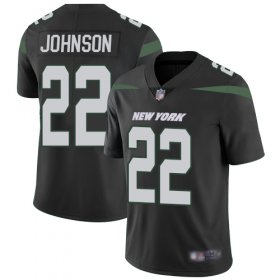 Wholesale Cheap Nike Jets #22 Trumaine Johnson Black Alternate Men\'s Stitched NFL Vapor Untouchable Limited Jersey