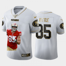 Cheap San Francisco 49ers #85 George Kittle Nike Team Hero 1 Vapor Limited NFL 100 Jersey White Golden