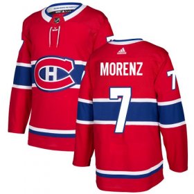 Wholesale Cheap Adidas Canadiens #7 Howie Morenz Red Home Authentic Stitched NHL Jersey